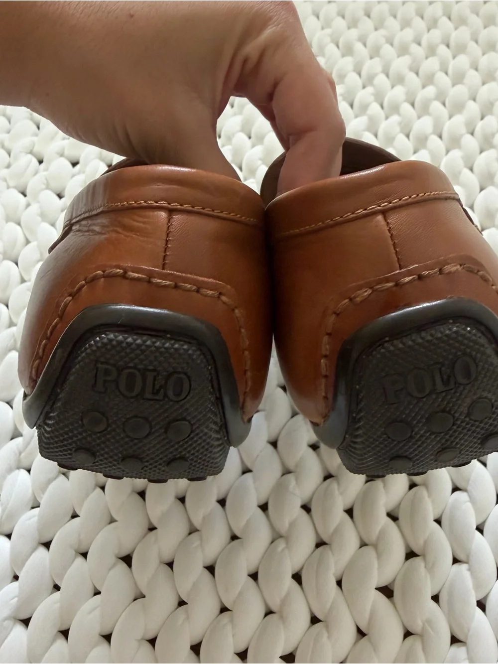 Polo by Ralph Lauren Men’s Brown Leather Penny Loafers